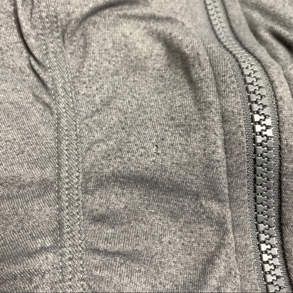 Lululemon Reversible Dance Studio Jacket Blurred Grey Zip Up Hooded Thumbholes 4 - Picture 14 of 16